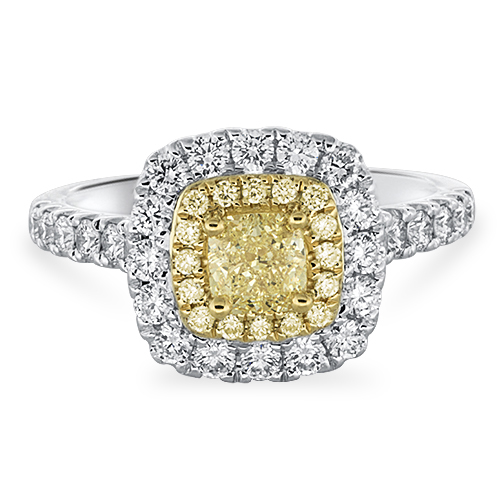 View Yellow Diamond & Diamond Ring