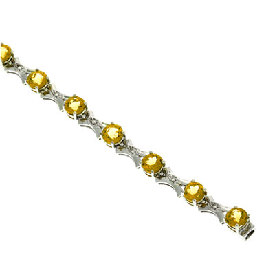 View Diamond and Citrine Bracelet