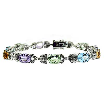View Multi Color and Diamond Bracelet