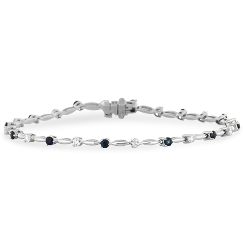 View Sapphire and Diamond Bracelet