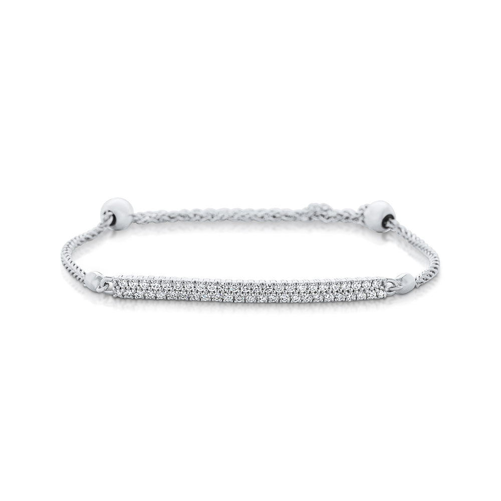 View Diamond Bracelet With Bola Chain