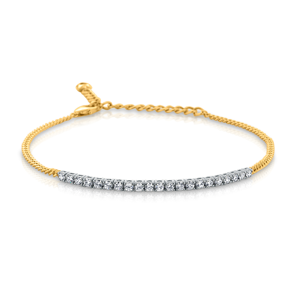 View Diamond Bar Soft Cuben Bracelet