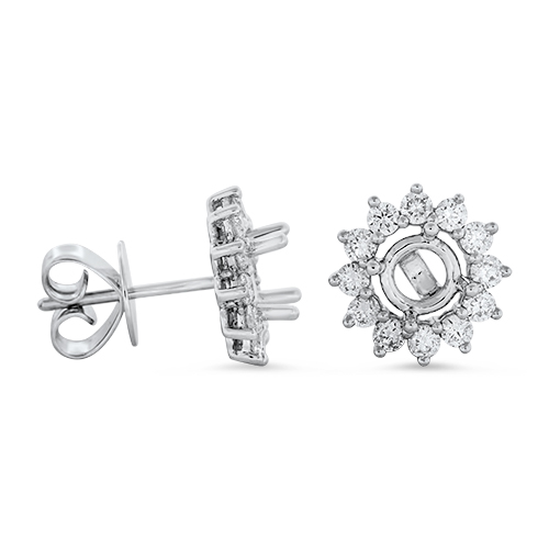View Diamond Semi Mount Earrings