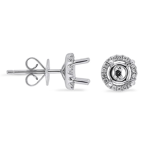 View Diamond Semi Mount Earrings