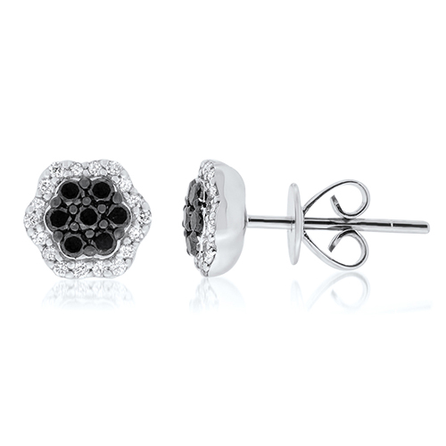 View Black and White Diamond Earrings