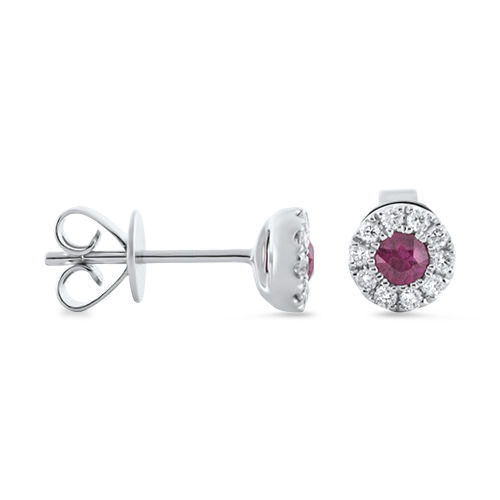 View Ruby and Diamond Stud Earrings