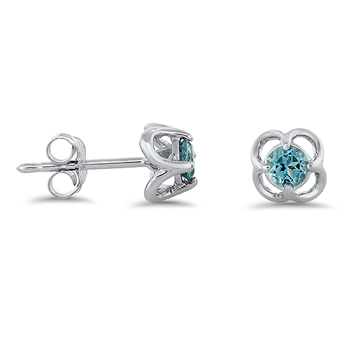 View Aquamarine Fancy Stud Earrings