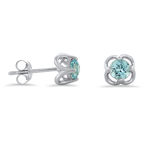 View Aquamarine Fancy Stud Earrings
