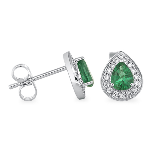 View Emerald And Diamond P/S Earrings