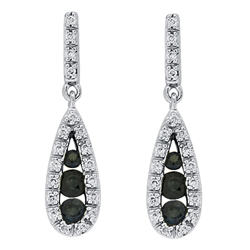 View Sapphire and Diamond Earrings