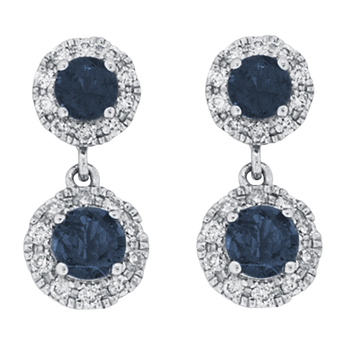View Sapphire and Diamond Earrings