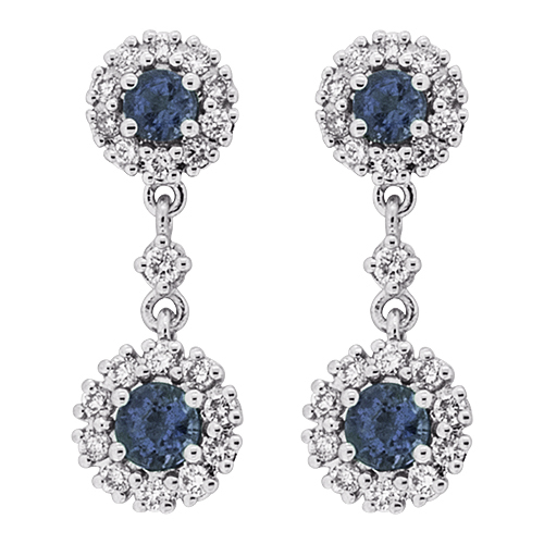 View Sapphire and Diamond Earrings