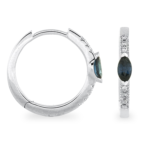 View Diamond And Sapphire Earrings
