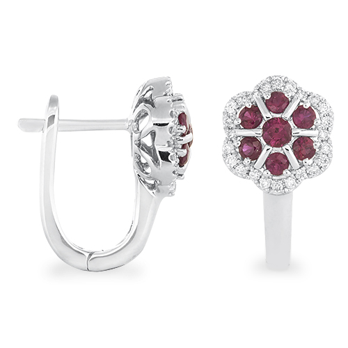 View Diamond and Color Stone Earrings