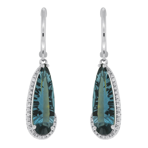 View London Blue and Diamond Earrings