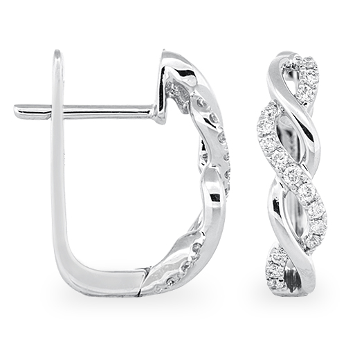 View Diamond Twist Earrings