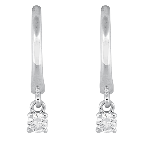 View Dangling Diamond Stud Earrings