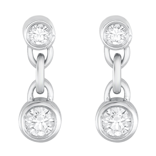 View Dangle Diamond Earrings