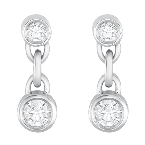 View Dangle Diamond Earrings