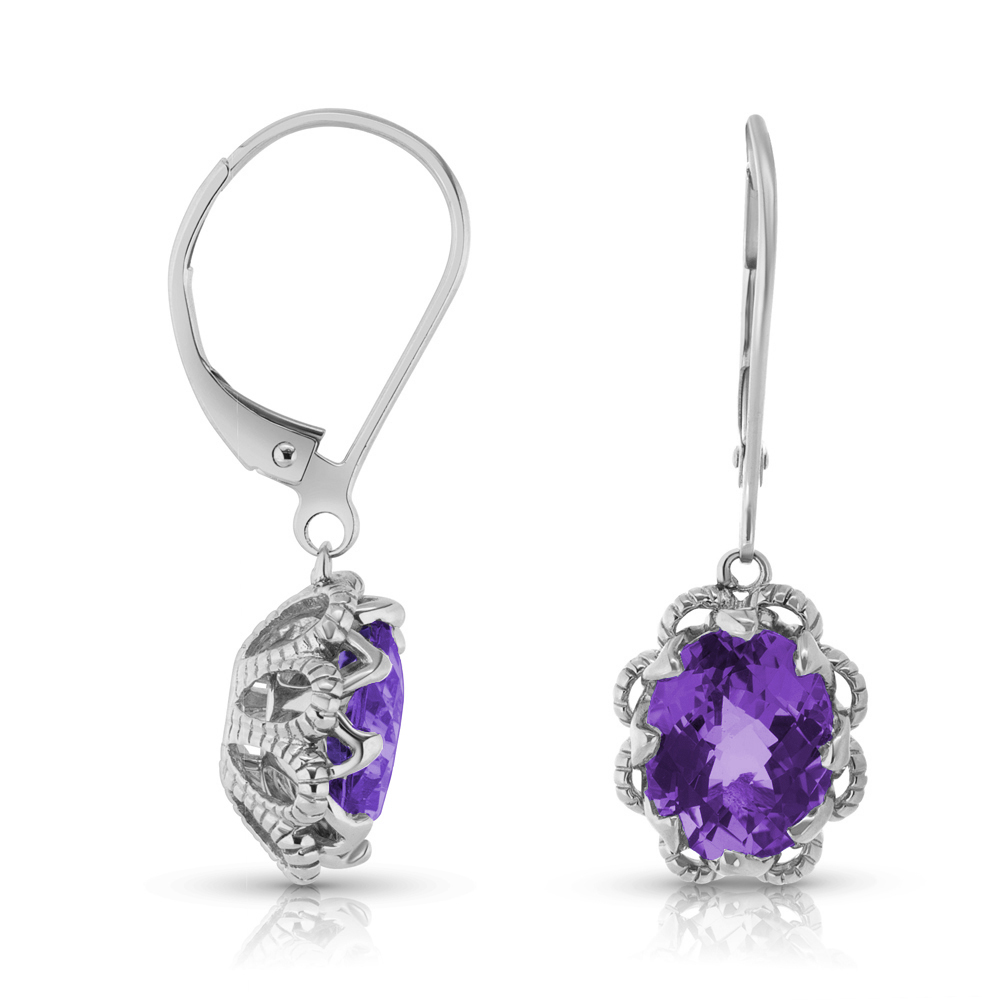 View Amethyst Dangle Fancy Earrings