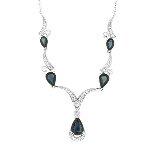 View Sapphire and Diamond Necklace