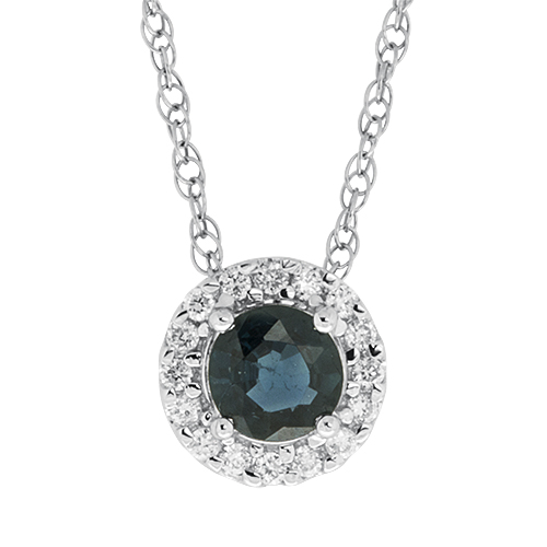 View Sapphire and Diamond Necklace