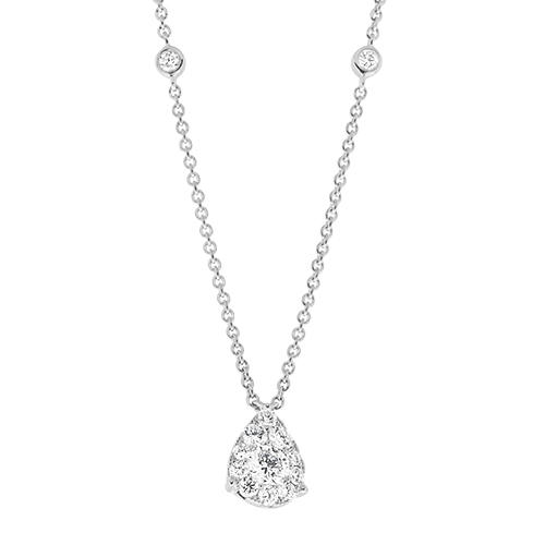 View P/S Diamond Drop Necklace