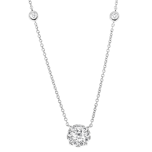 View Diamond Cluster DBY Necklace