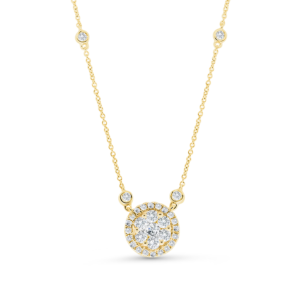 View Cluster Diamond Necklace