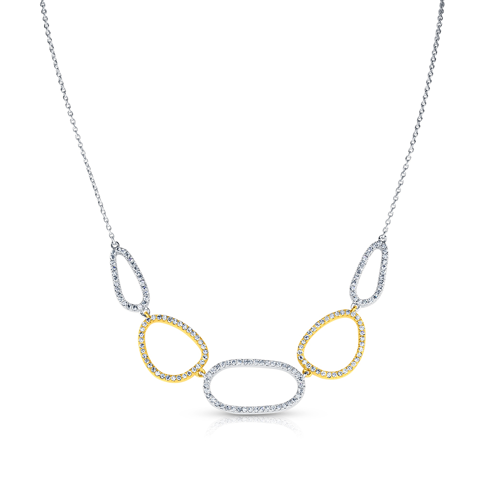View Diamond Open Shapes Necklace