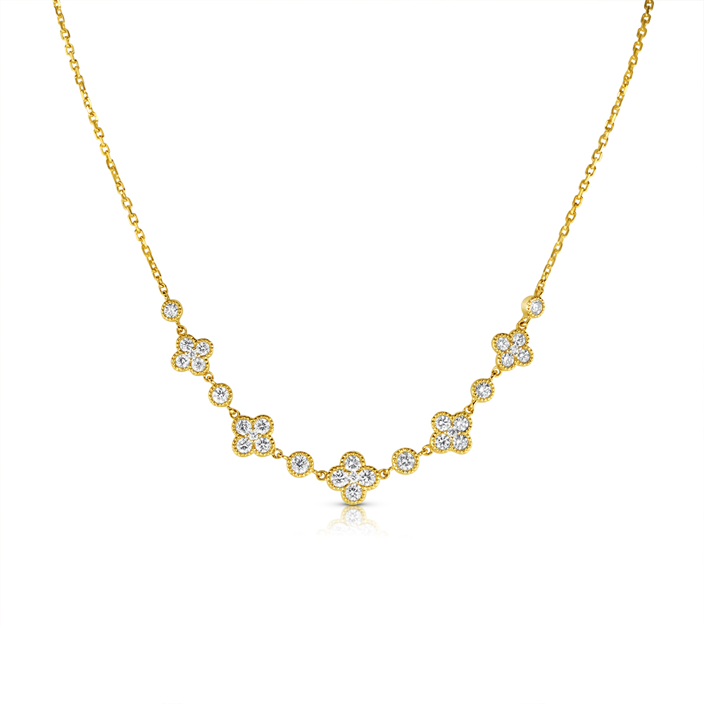 View Diamond Multi Clover Necklace