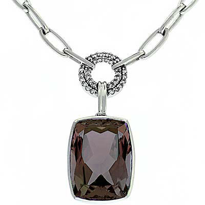 View Smokey Quartz & Diamond Necklace