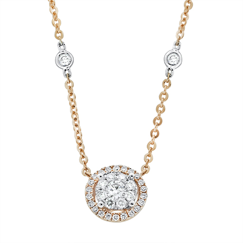 View Diamond Cluster Necklace