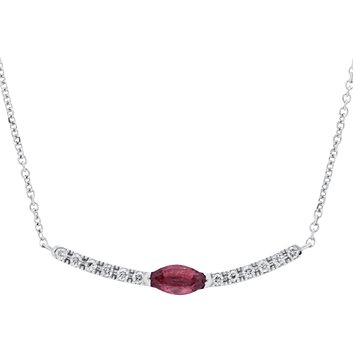 View Diamond and Ruby Necklace