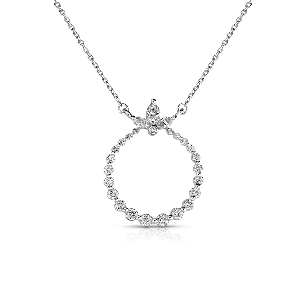 View MQ And RD Circle Pendant With Chain