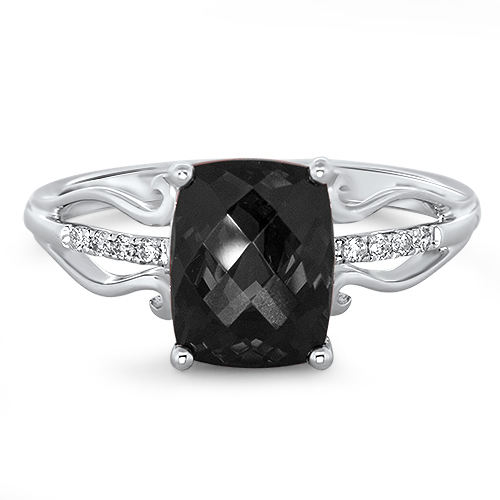 View Black Onyx And Diamond Ring