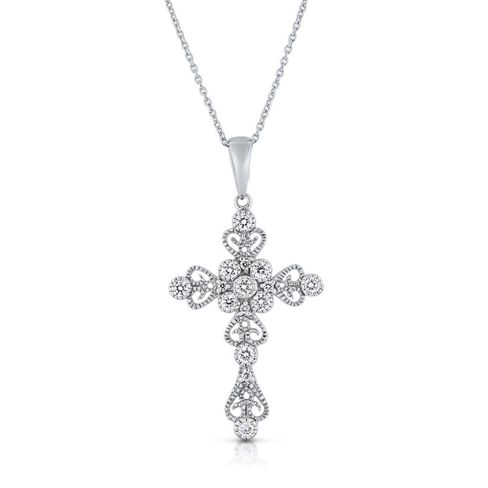 View Fancy Diamond Cross With Chain