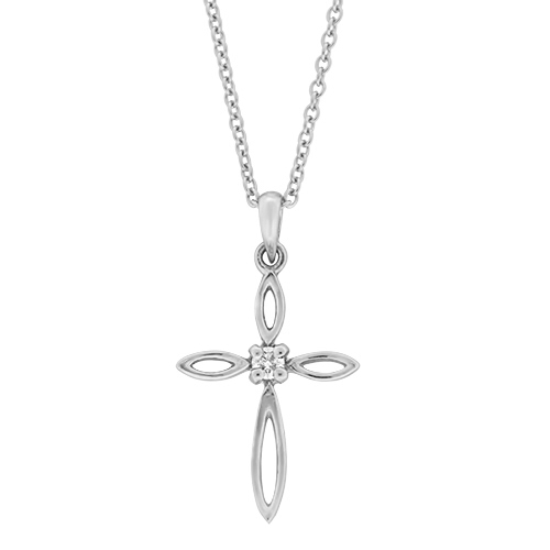 View Diamond Cross Pendant With Chain