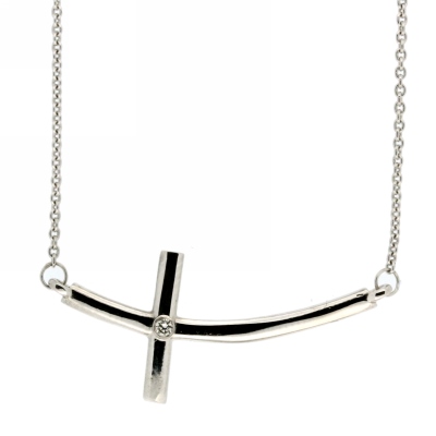 View Diamond Cross Pendant With Chain