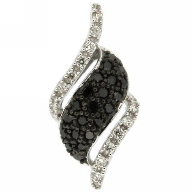 View Black and White Diamond Pendant