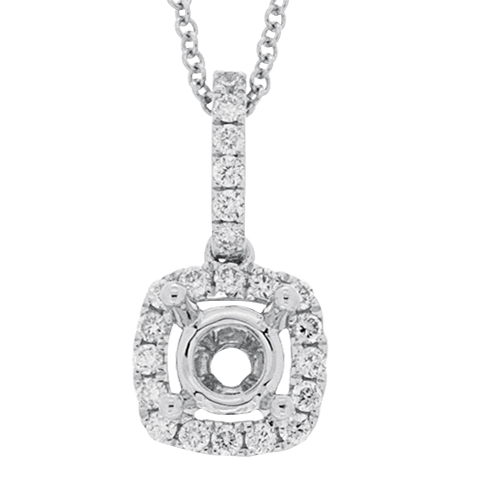 View Diamond Semi Mount Pendant