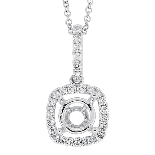 View Diamond Semi Mount Pendant