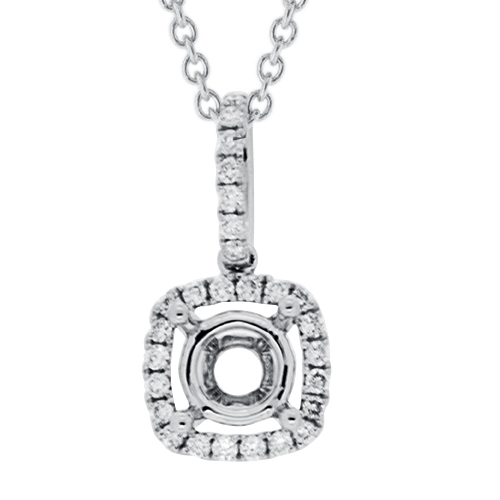 View Diamond Semi Mount Pendant