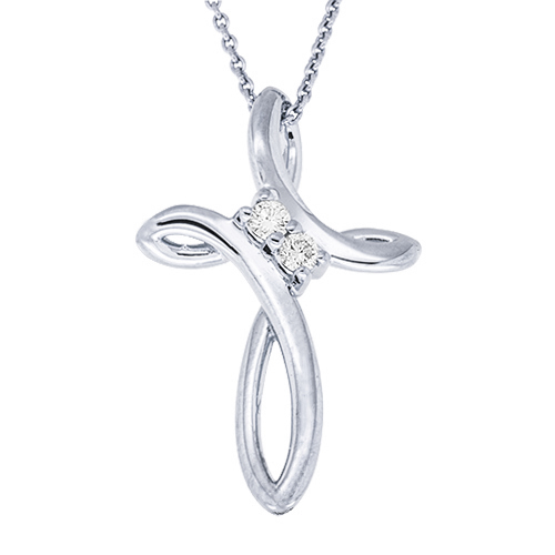 View Diamond Cross Pendant With Chain