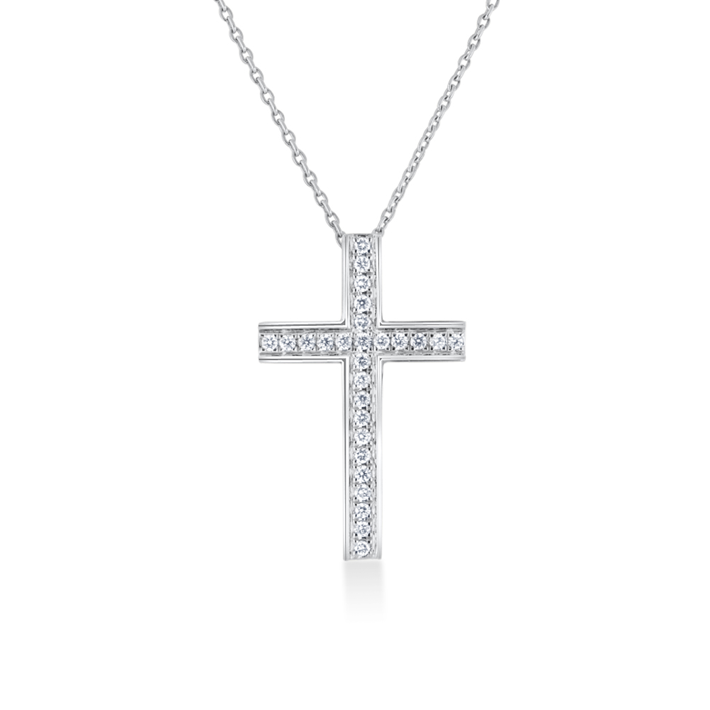 View Diamond Cross Pendant With Chain