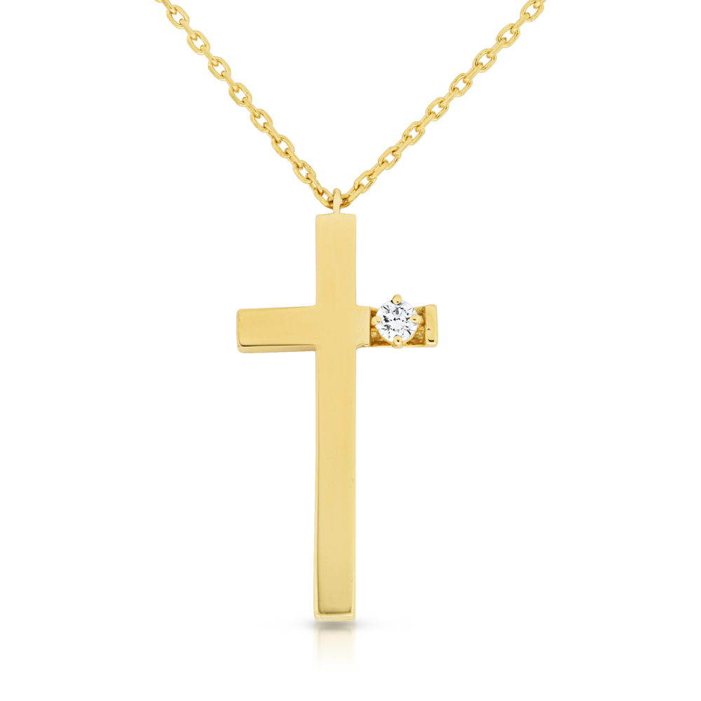 View Diamond Cross Pendant With Chain