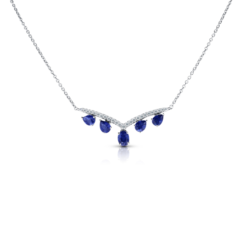 View Sapphire And Diamond Necklace