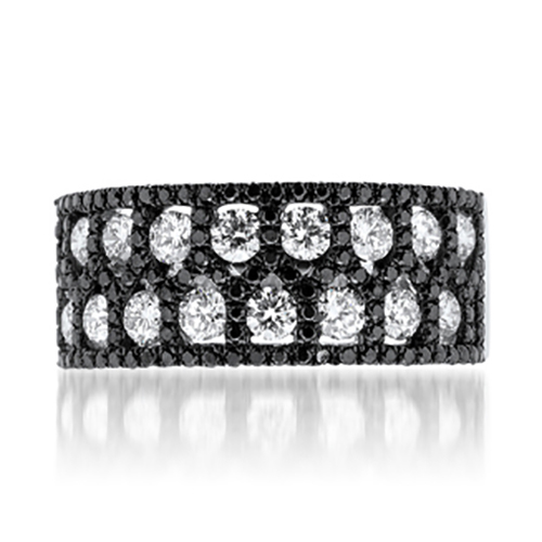 View Black and White Diamond Ring