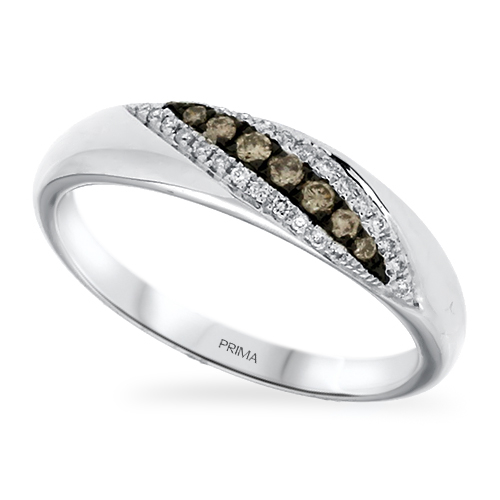 View Diamond and Brown Diamond Ring