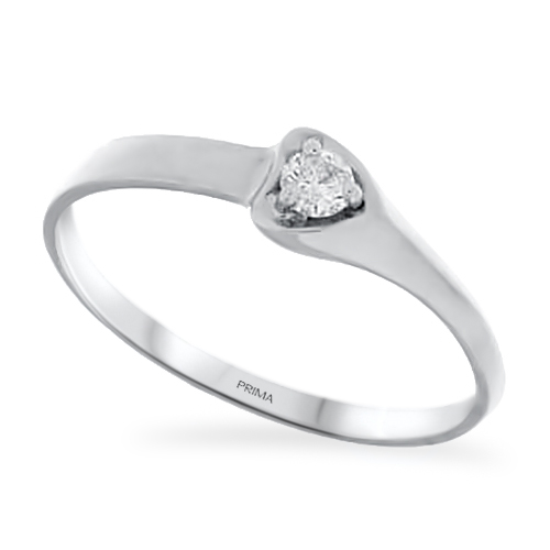 View Diamond Heart Solitaire Ring